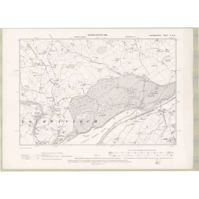1895 Map of Renfrewshire Sheet XI.SW, 1898 Print