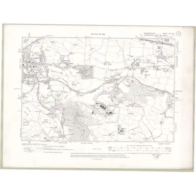 1910 Map of Renfrewshire Sheet XII.NE, 1916 Print