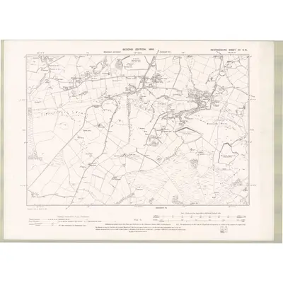 1895 Map of Renfrewshire Sheet XII.SW, 1898 Print