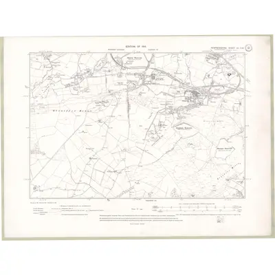 1910 Map of Renfrewshire Sheet XII.SW, 1916 Print