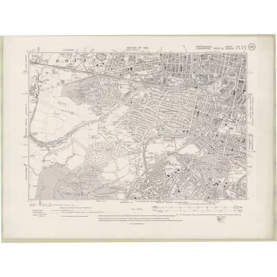 1911 Map of Renfrewshire Sheet XIII.NW, 1920 Print