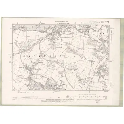 1896 Map of Renfrewshire Sheet XIII.SW, 1899 Print
