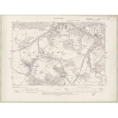 1911 Map of Renfrewshire Sheet XIII.SW, 1920 Print