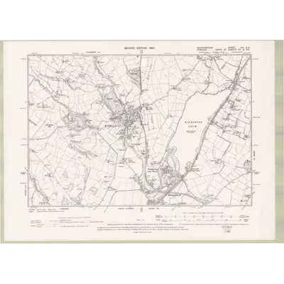 1895 Map of Renfrewshire Sheet XIV.SE, 1899 Print