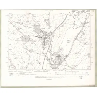 1912 Map of Renfrewshire Sheet XIV.SE, 1916 Print