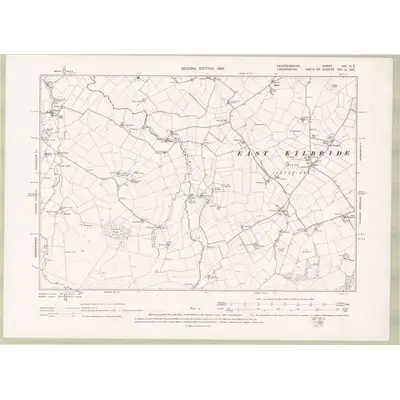 1895 Map of Renfrewshire Sheet XIX.NE, 1899 Print