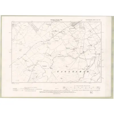 1895 Map of Renfrewshire Sheet XIX.NW, 1898 Print