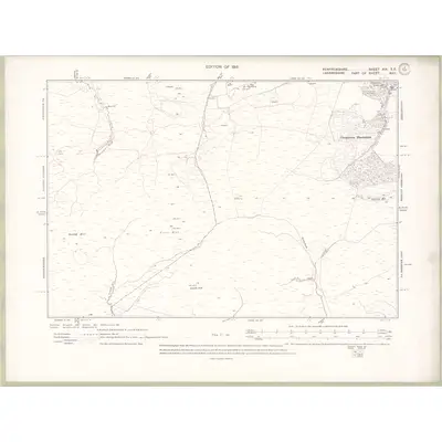 1912 Map of Renfrewshire Sheet XIX.SE, 1915 Print