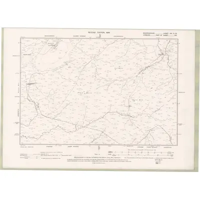 1895 Map of Renfrewshire Sheet XIX.SW, 1899 Print