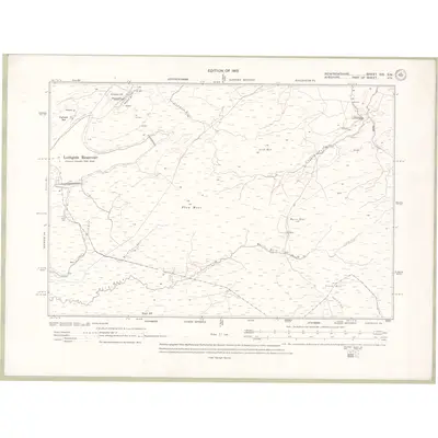 1912 Map of Renfrewshire Sheet XIX.SW, 1915 Print