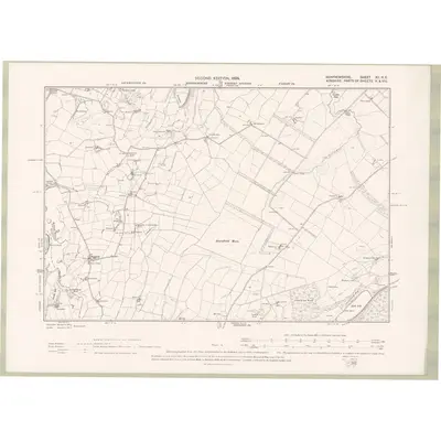 1895 Map of Renfrewshire Sheet XV.NE, 1898 Print