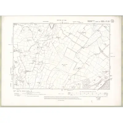1912 Map of Renfrewshire Sheet XV.NE, 1914 Print