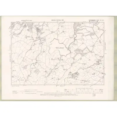 1895 Map of Renfrewshire Sheet XVI.NE, 1898 Print
