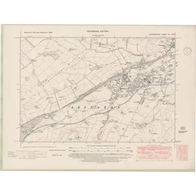 1938 Map of Renfrewshire Sheet XVI.NW, 1948 Print