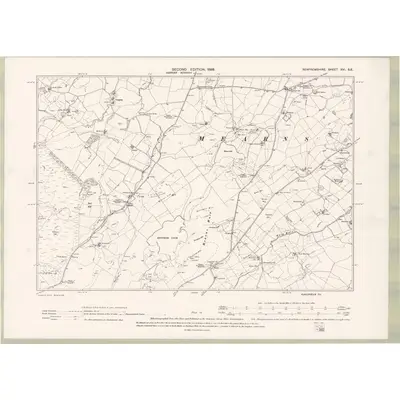 1895 Map of Renfrewshire Sheet XVI.SE, 1898 Print