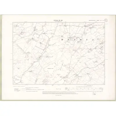 1911 Map of Renfrewshire Sheet XVI.SE, 1915 Print