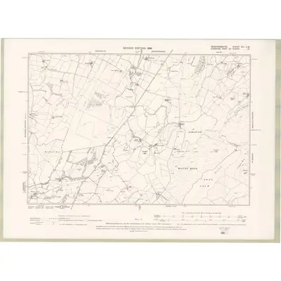 1895 Map of Renfrewshire Sheet XVI.SW, 1898 Print