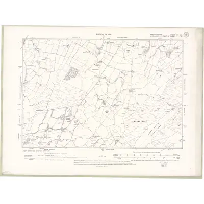 1912 Map of Renfrewshire Sheet XVI.SW, 1914 Print