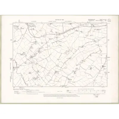 1911 Map of Renfrewshire Sheet XVII.SE, 1915 Print