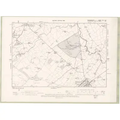 1895 Map of Renfrewshire Sheet XVII.SW, 1898 Print