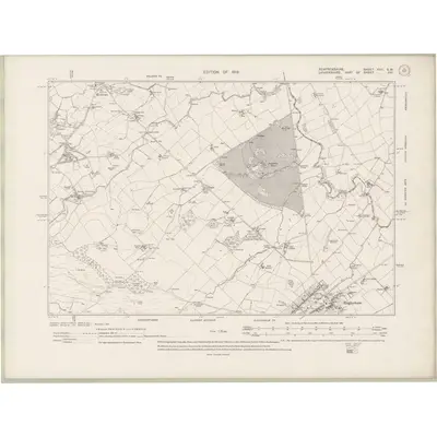 1911 Map of Renfrewshire Sheet XVII.SW, 1919 Print