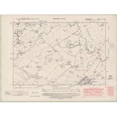 1938 Map of Renfrewshire Sheet XVII.SW, 1948 Print