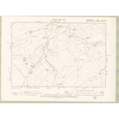 1895 Map of Renfrewshire Sheet XVIII.NE, 1898 Print