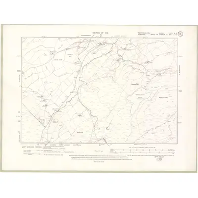 1912 Map of Renfrewshire Sheet XVIII.NE, 1915 Print