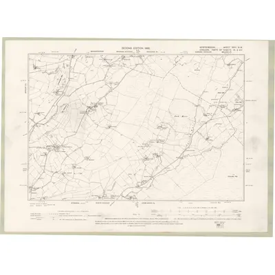 1895 Map of Renfrewshire Sheet XVIII.NW, 1898 Print