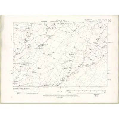 1912 Map of Renfrewshire Sheet XVIII.NW, 1915 Print