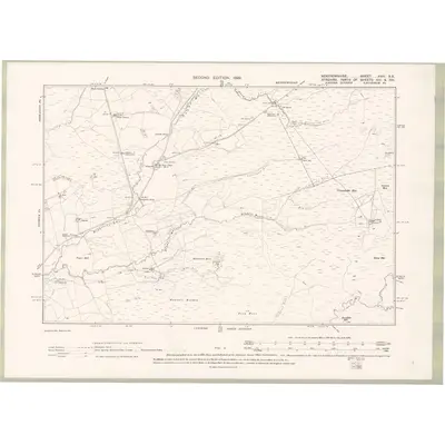 1895 Map of Renfrewshire Sheet XVIII.SE, 1899 Print