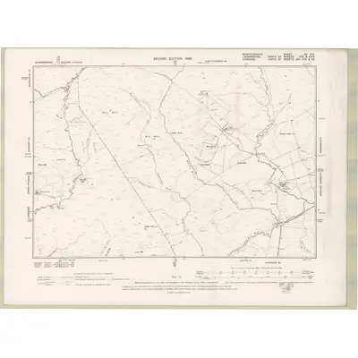 1895 Map of Renfrewshire Sheet XX.NE, 1899 Print