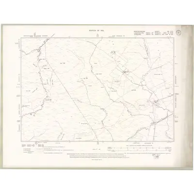 1912 Map of Renfrewshire Sheet XX.NE, 1915 Print