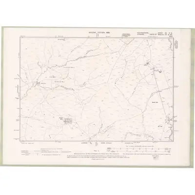 1895 Map of Renfrewshire Sheet XX.NW, 1899 Print