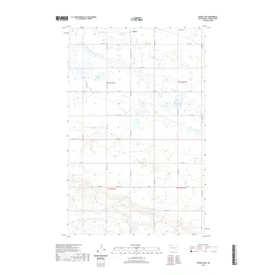 2020 Map of Rennie Lake, 2020 Print