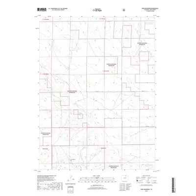 2019 Map of Reno Reservoir, 2019 Print