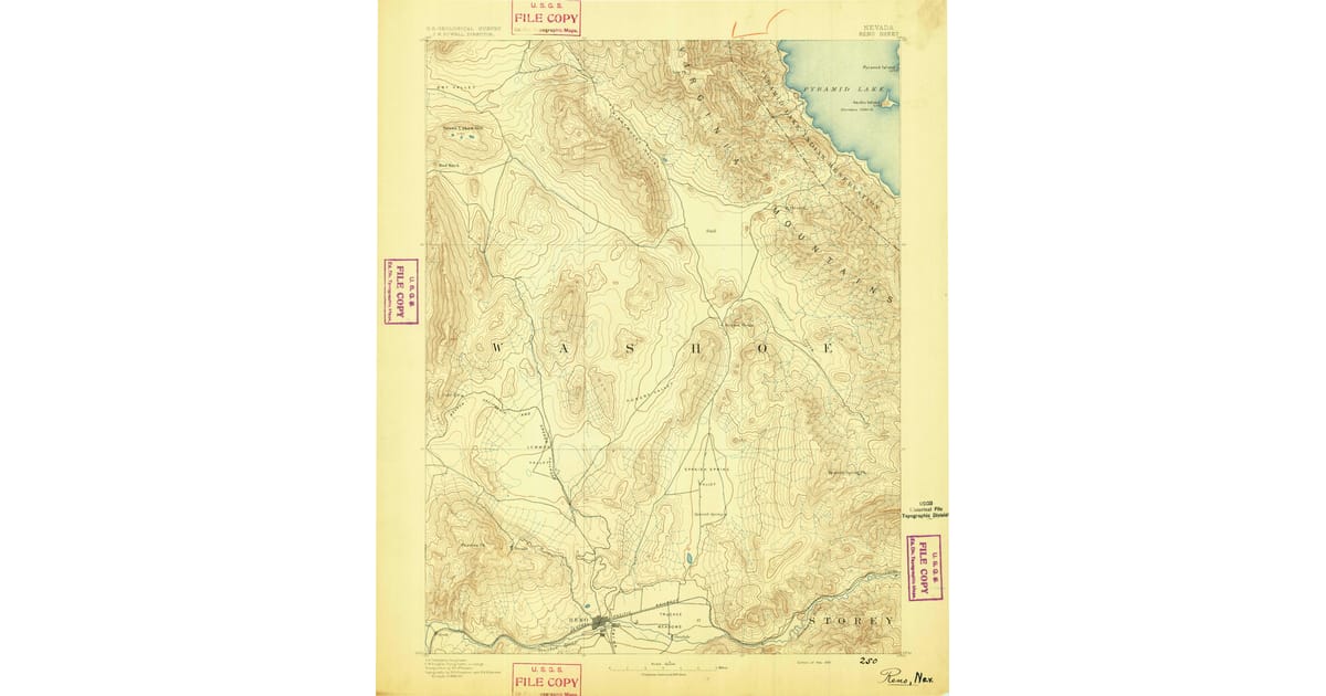 1800s 19th Century Maps of Palomino - Reno Washoe County Nv Usgs Topo 1891 Og 1200x630 