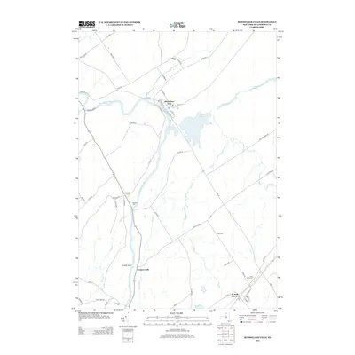 2013 Map of Rensselaer Falls, 2013 Print