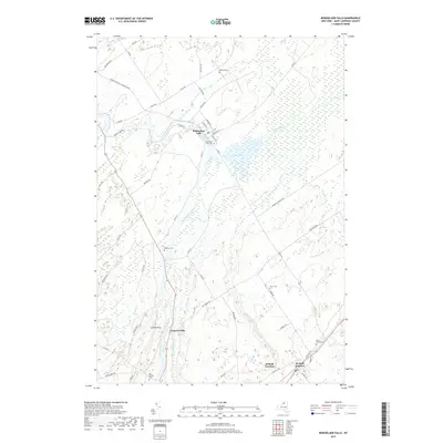 2019 Map of Rensselaer Falls, 2019 Print