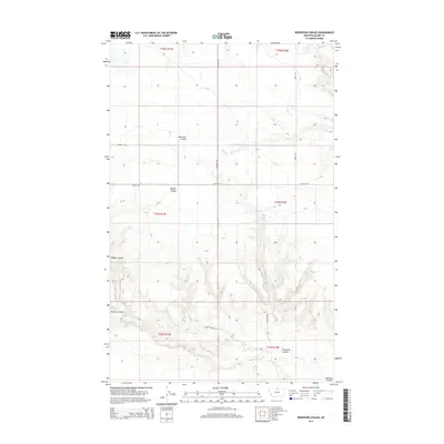 2014 Map of Reservoir Coulee, 2014 Print