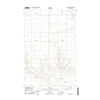 2017 Map of Reservoir Coulee, 2017 Print