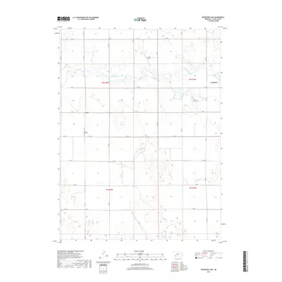 2017 Map of Reservoir Lake, 2017 Print