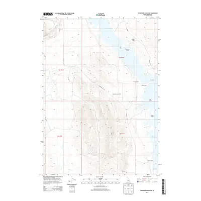 2013 Map of Reservoir Mountain, 2013 Print