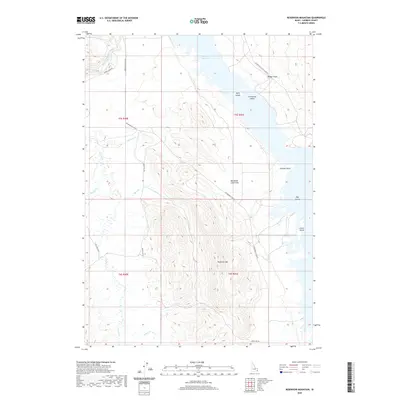 2020 Map of Reservoir Mountain, 2020 Print