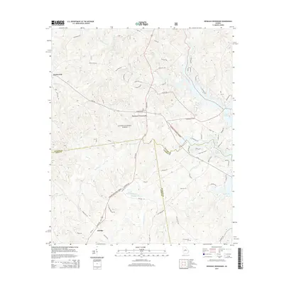 2014 Map of Resseaus Crossroads, 2014 Print