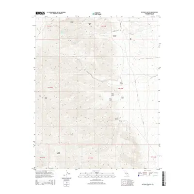 2015 Map of Revenue Canyon, 2015 Print