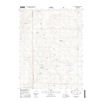 2014 Map of Rex Reservoir, 2014 Print