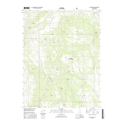 2017 Map of Rex Reservoir, 2017 Print