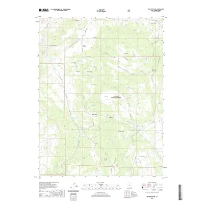 2020 Map of Rex Reservoir, 2020 Print