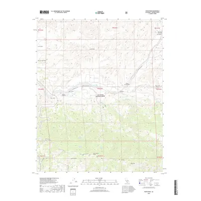 2018 Map of Reyes Peak, 2018 Print